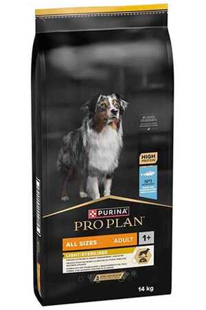 PROPLAN - Pro Plan Light Sterilised Balıklı Köpek Maması 14kg
