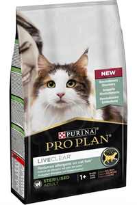 PROPLAN - Pro Plan LiveClear Alerjen Azaltan Somonlu Kısırlaştırılmış Kedi Maması 1,4kg