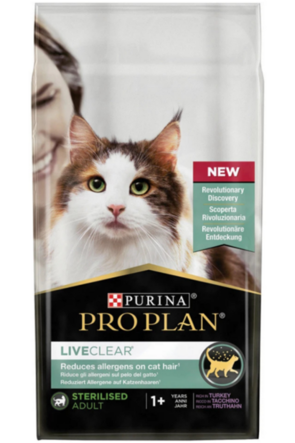 Pro Plan LiveClear Hindili Alerjen Azaltan Kısırlaştırılmış Kedi Maması 7kg