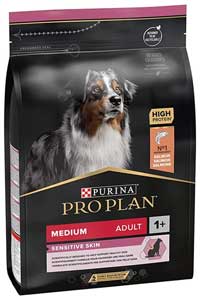 PROPLAN - Pro Plan Medium Sensitive Skin Somonlu ve Pirinçli Orta Irk Yetişkin Köpek Maması 3kg