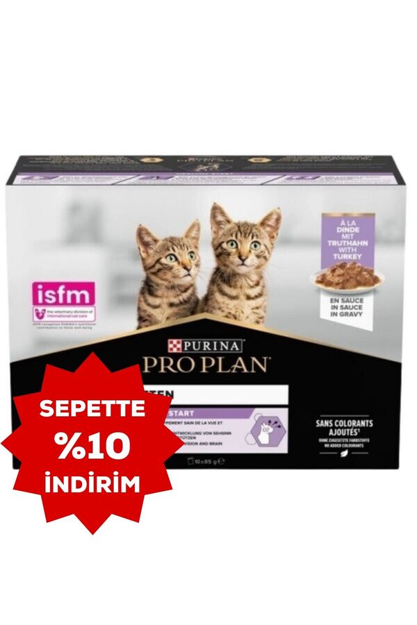 Pro Plan Pouch Sos İçinde Hindili Yavru Kedi Konservesi 85gr 10lu