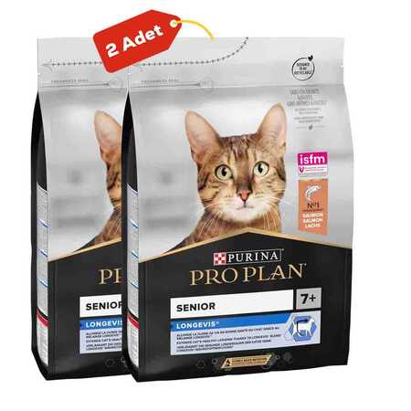 PROPLAN - Pro Plan Senior Somonlu Yaşlı Kedi Maması 2li Paket (3kg+3kg)