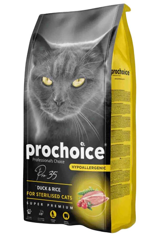 ProChoice 35 HypoAllergenic Ördekli ve Pirinçli Düşük Tahıllı Kısırlaştırılmış Kedi Maması 2kg