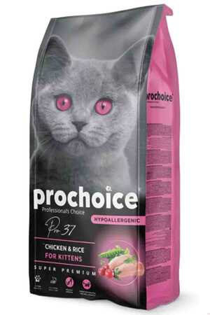 PRO CHOICE - ProChoice 37 Tavuklu ve Pirinçli Yavru Kedi Maması 15kg