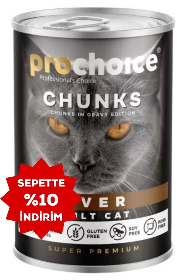 ProChoice Ciğer Parçalı Gravy Yetişkin Kedi Konservesi 400gr