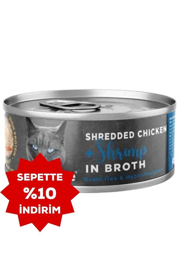ProChoice Hypo Allergenic Tavuk Etli ve Karidesli Tahılsız Yetişkin Kedi Konservesi 70gr