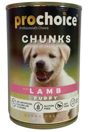PRO CHOICE - ProChoice Kuzu Eti Parçalı Gravy Yavru Köpek Konservesi 400gr