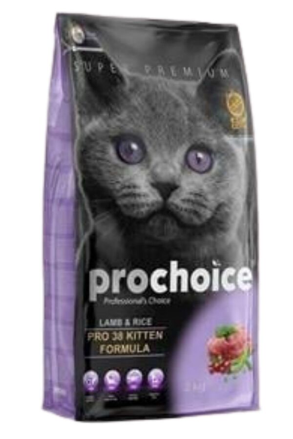 ProChoice Pro 38 Kitten Kuzu Eti ve Pirinçli Yavru Kedi Maması 15kg