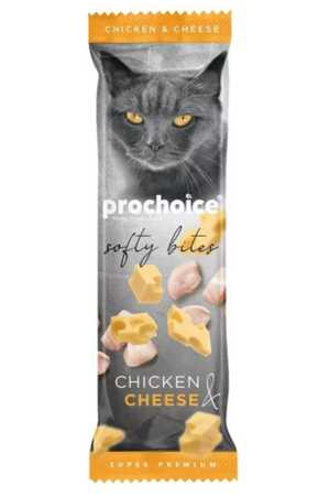 PRO CHOICE - Prochoice Softy Bites Tavuk&Peynir İçeren Kediler İçin Yumuşak Atıştırmalık 10gr
