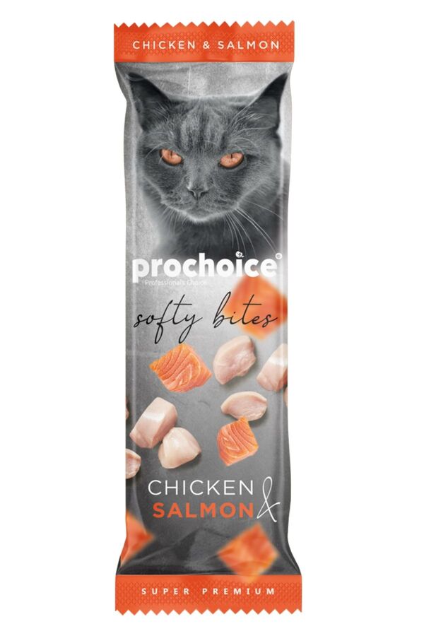 Prochoice Softy Bites Tavuk&Somon İçeren Kediler İçin Yumuşak Atıştırmalık 10gr
