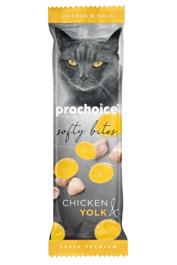 Prochoice Softy Bites Tavuk&Yumurta Sarısı İçeren Kediler İçin Yumuşak Atıştırmalık 10gr