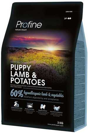 PROFINE - Profine Puppy Düşük Tahıllı Hipoalerjenik Kuzu Eti ve Patatesli Yavru Köpek Maması 3kg