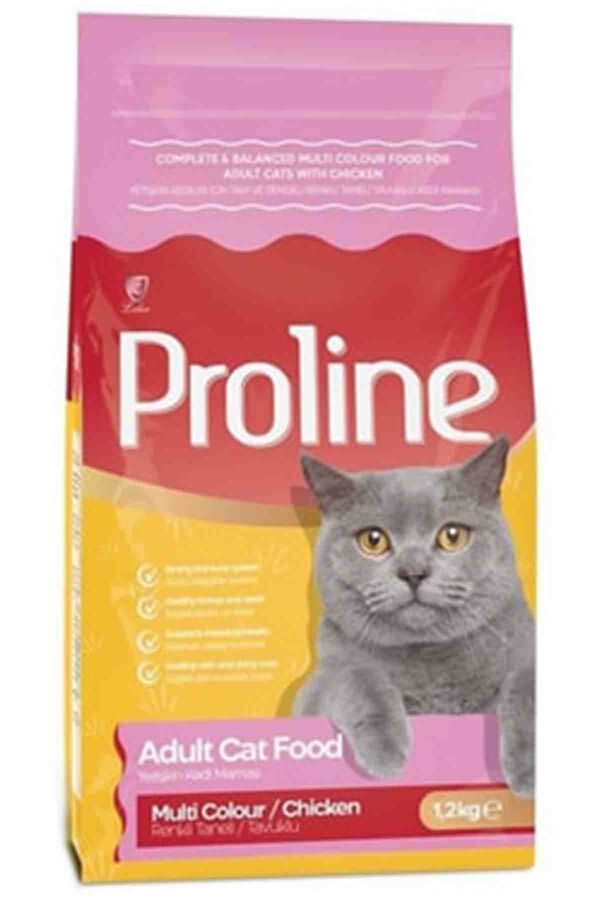 Proline Multi Colour Yetişkin Kedi Maması 1,2kg