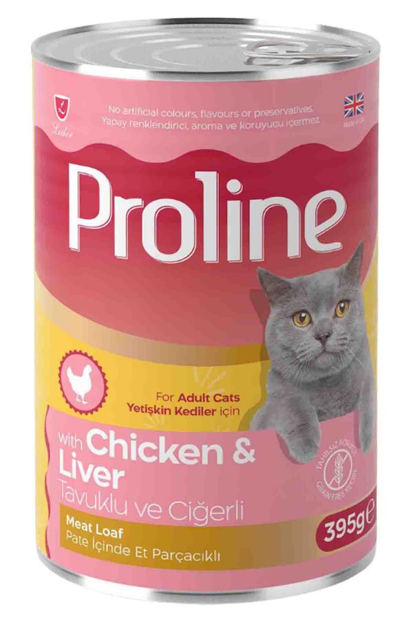 Proline Tavuklu ve Ciğerli Yetişkin Kedi Konservesi 395gr