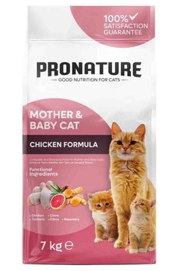 Pronature Mother&Baby Cat Tavuklu ve Pirinçli Kedi Maması 7kg