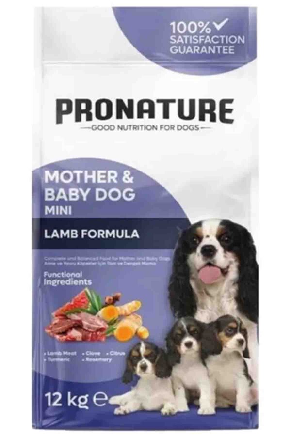 Pronature Mother&Baby Dog Kuzulu ve Pirinçli Köpek Maması 12kg
