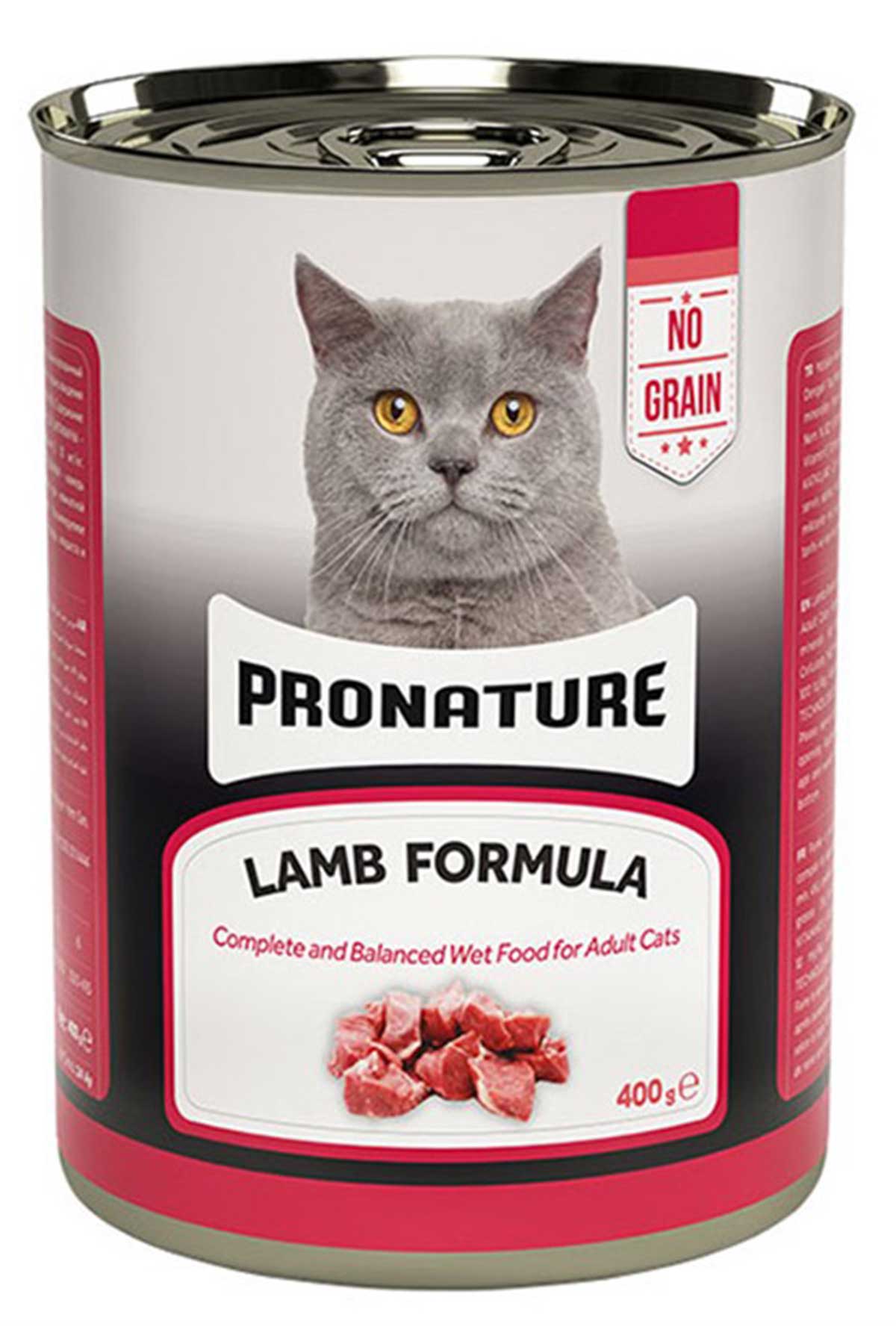 Pronature Tahılsız Kuzu Etli Ezme Yetişkin Kedi Konservesi 400gr