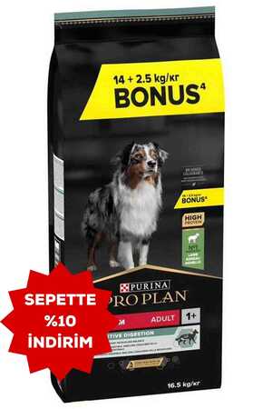 Pro Plan Kuzu Etli Orta Irk Yetişkin Köpek Maması 14kg +2,5kg HEDİYE!