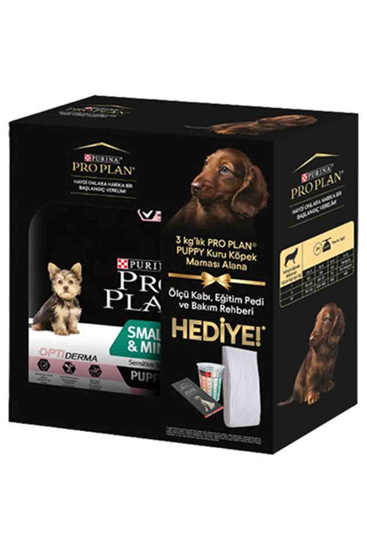 Proplan Puppy Somonlu Küçük Irk Yavru Köpek Maması 3kg + Ölçü Kabı + Eğitim Pedi + Bakım Rehberi HEDİYE!