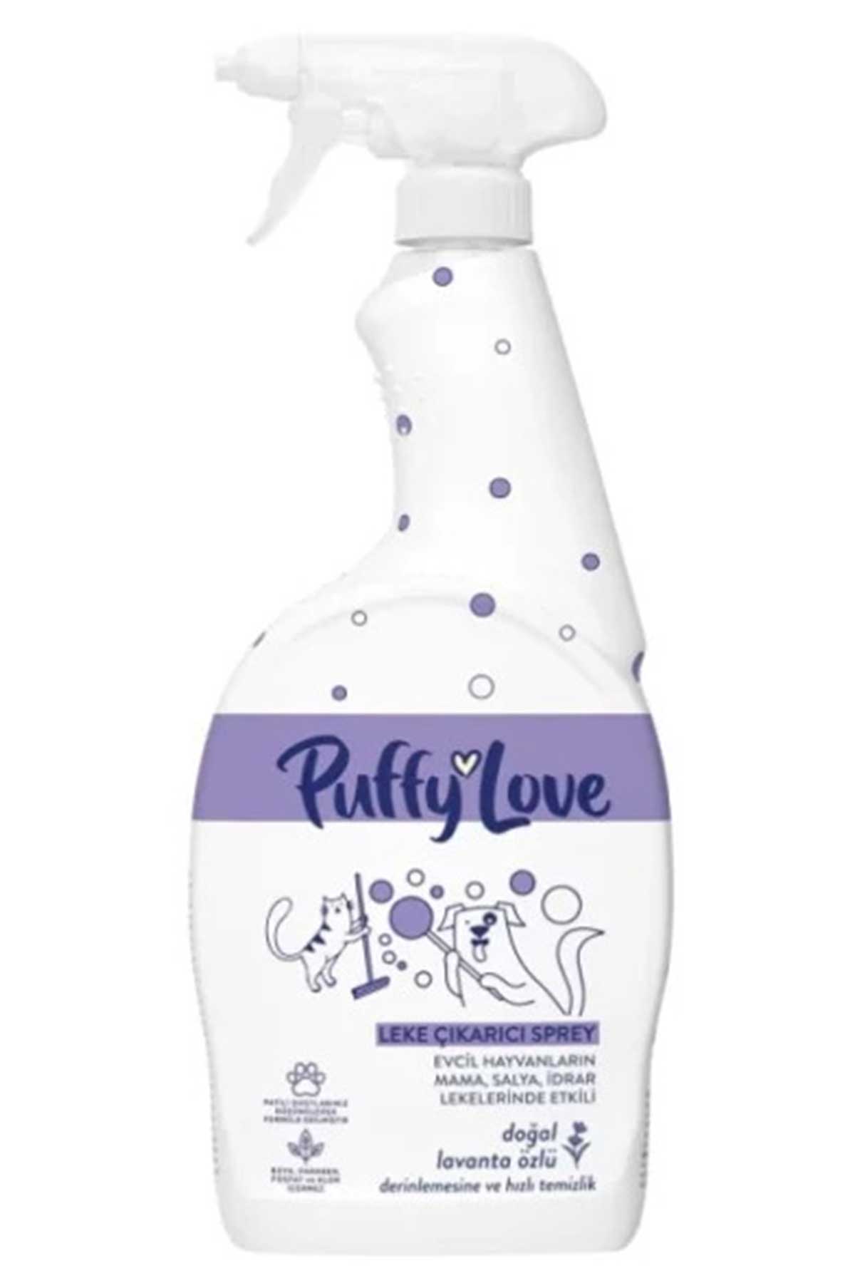 Puffy Love Kedi ve Köpekler için Doğal Lavanta Özlü Leke Çıkarıcı Sprey 750ml