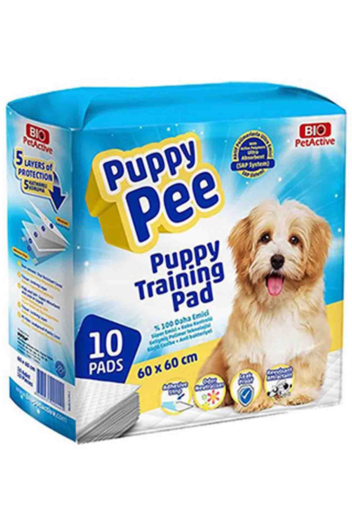 Bio PetActive Puppy Pea Yavru Köpekler için Çiş Pedi 60X60