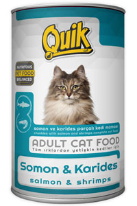 QUİK - Quik Somonlu Karidesli Kedi Konservesi 415gr