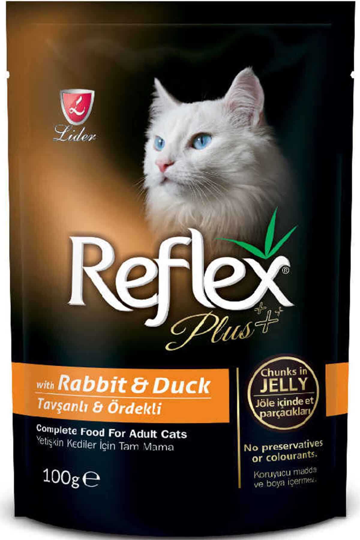 Reflex Plus Tavşan ve Ördek Etli Kedi Konservesi 100gr