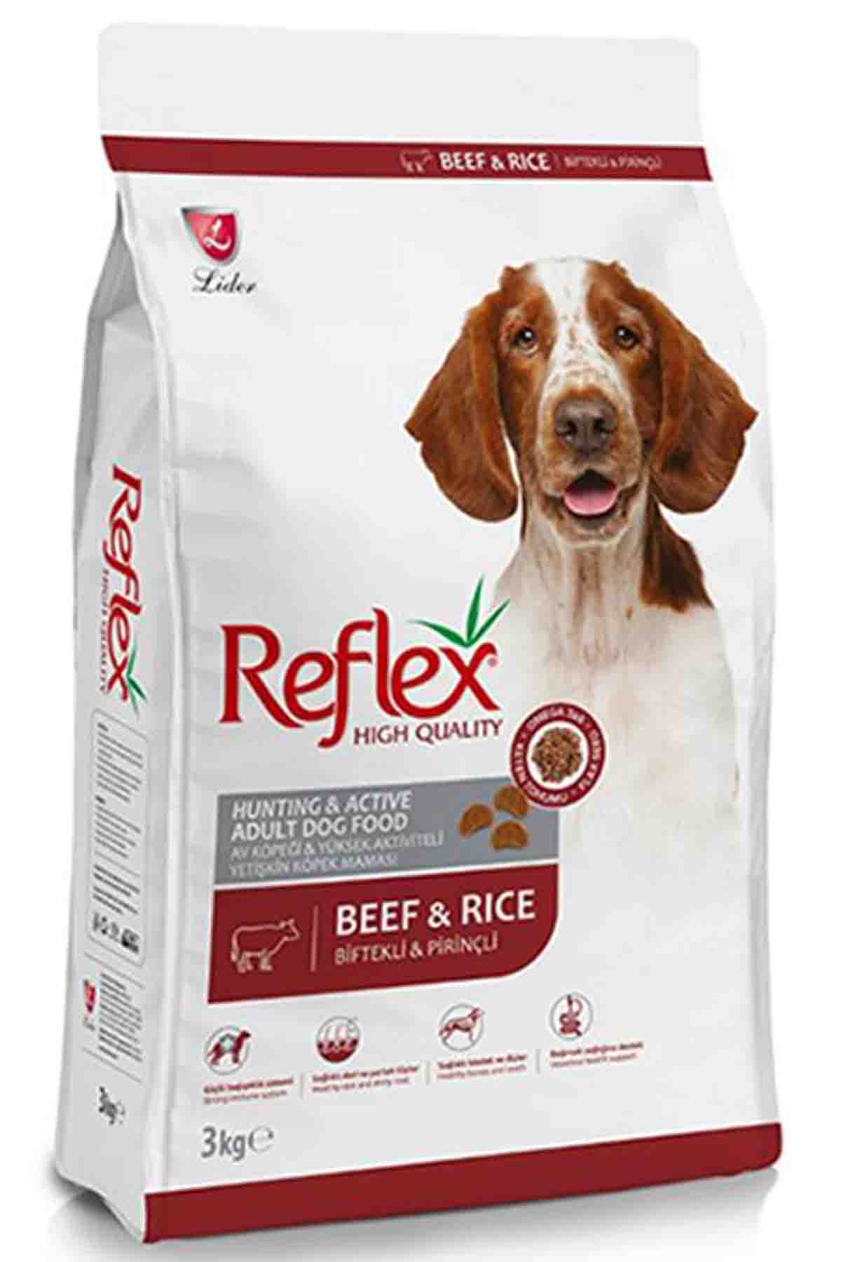 Reflex High Energy Biftekli ve Pirinçli Yetişkin Köpek Maması 3kg