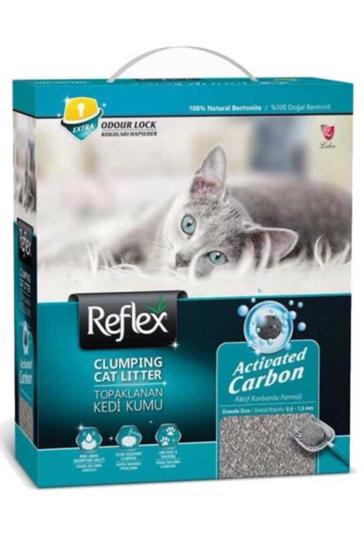 Reflex Box Active Carbon Gri Kedi Kumu 10lt