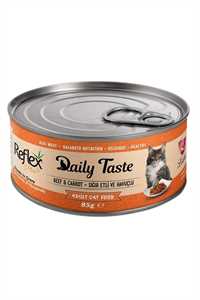 REFLEX - Reflex Daily Taste Soslu Biftek ve Havuçlu Kedi Konservesi 85gr