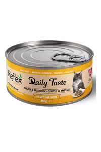 REFLEX - Reflex Daily Taste Tavuklu Ve Mantarlı Yetişkin Kedi Konservesi