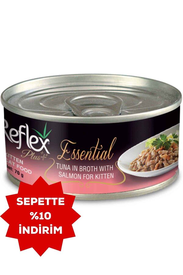 Reflex Plus Kitten Ton Balığı ve Somonlu Yavru Kedi Konservesi 70gr