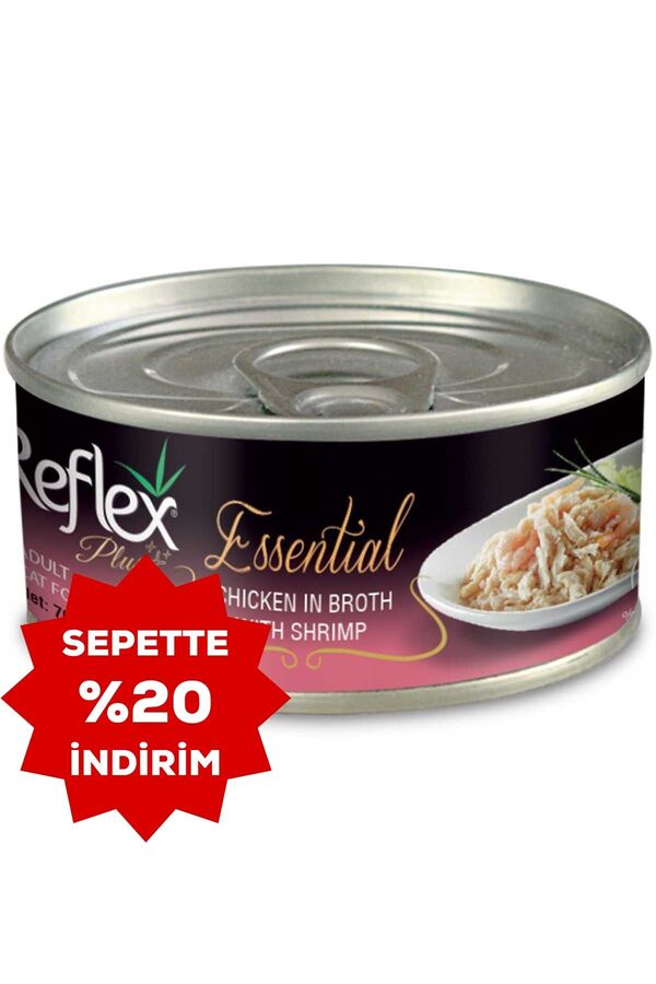 Reflex Plus Tavuk ve Karidesli Kedi Konservesi 70gr