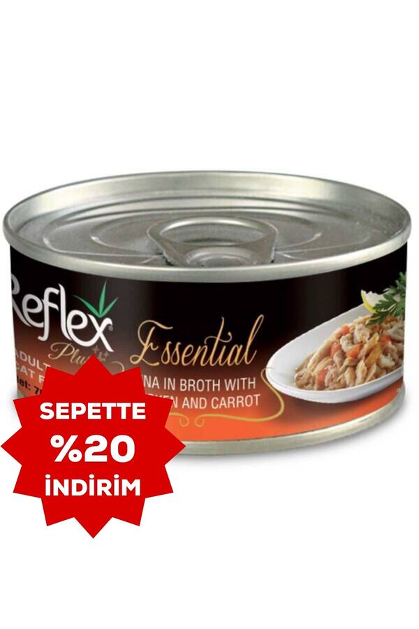 Reflex Plus Ton Balığı Tavuk ve Havuçlu Kedi Konservesi 70gr