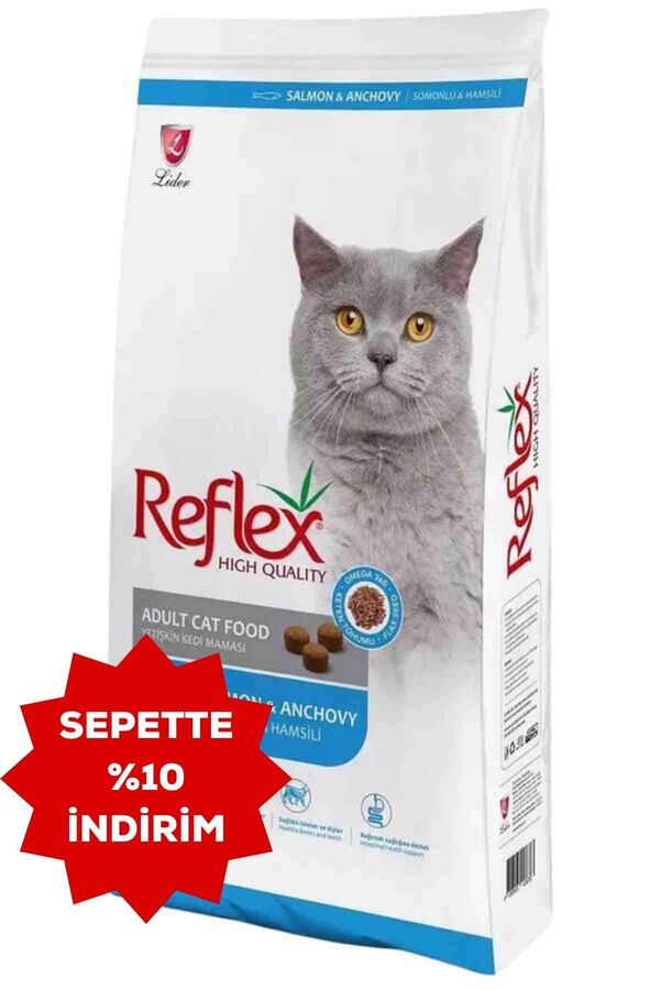Reflex Hamsili Yetişkin Kedi Maması 15kg
