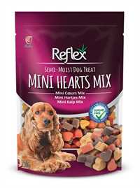 REFLEX - Reflex Karışık Renkli Mini Kalpli Yumuşak Köpek Ödül Maması 150gr