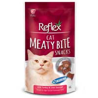 Reflex Cat Meaty Bite Sanck Hindili ve Ciğer Kedi Ödülü 40gr