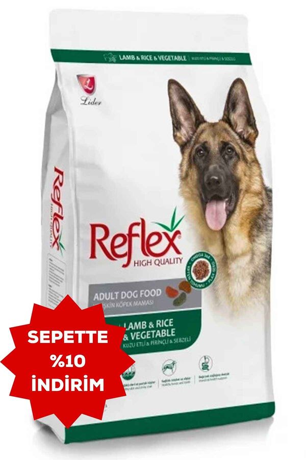 Reflex Kuzu Eti Pirinç ve Sebzeli Yetişkin Köpek Maması 3kg