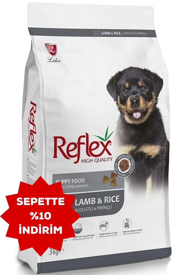 Reflex Puppy Kuzu Eti ve Pirinçli Yavru Köpek Maması 3kg