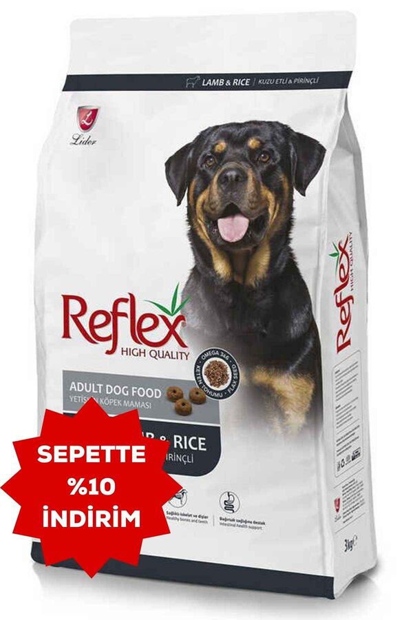 Reflex Kuzu Eti ve Pirinçli Yetişkin Köpek Maması 3kg