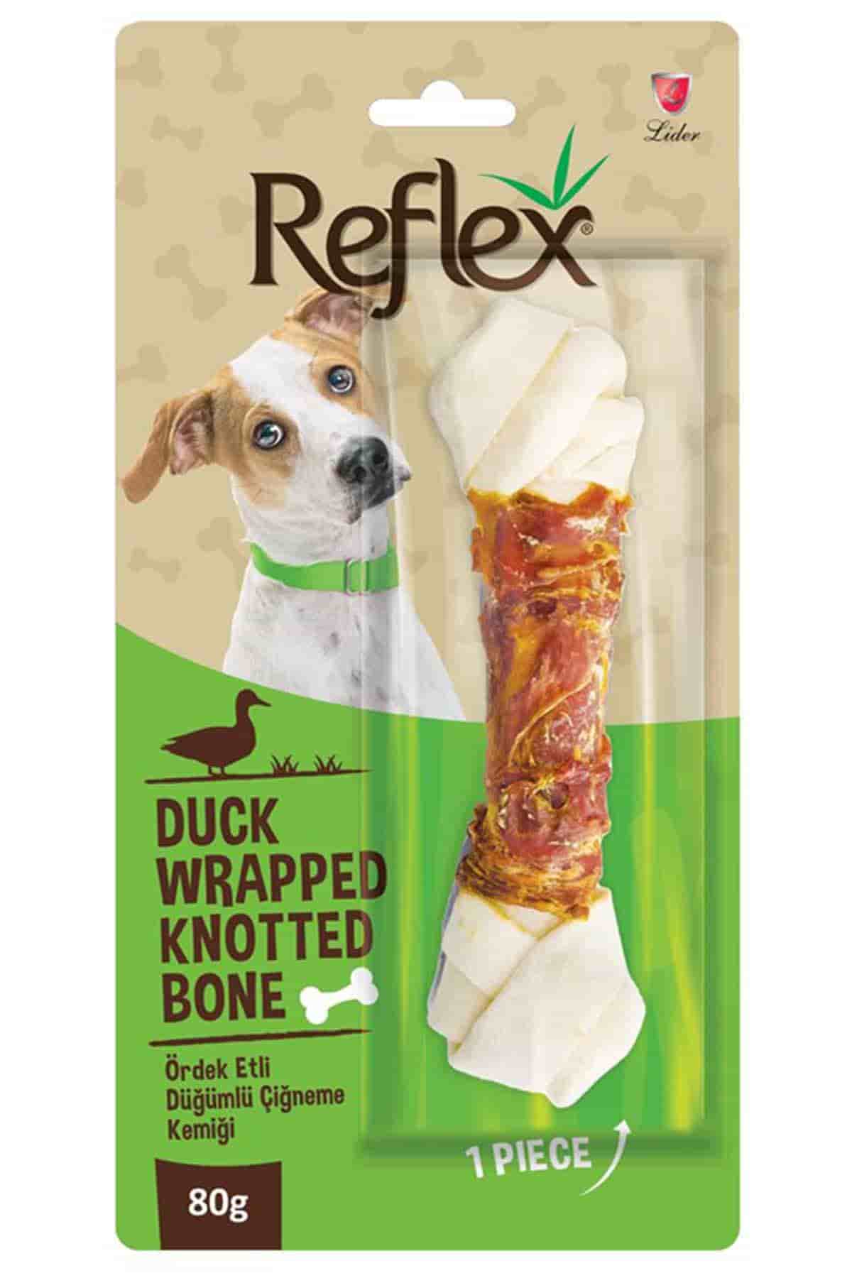 Reflex Ördek Etli Düğümlü Köpek Çiğneme Kemiği 80gr