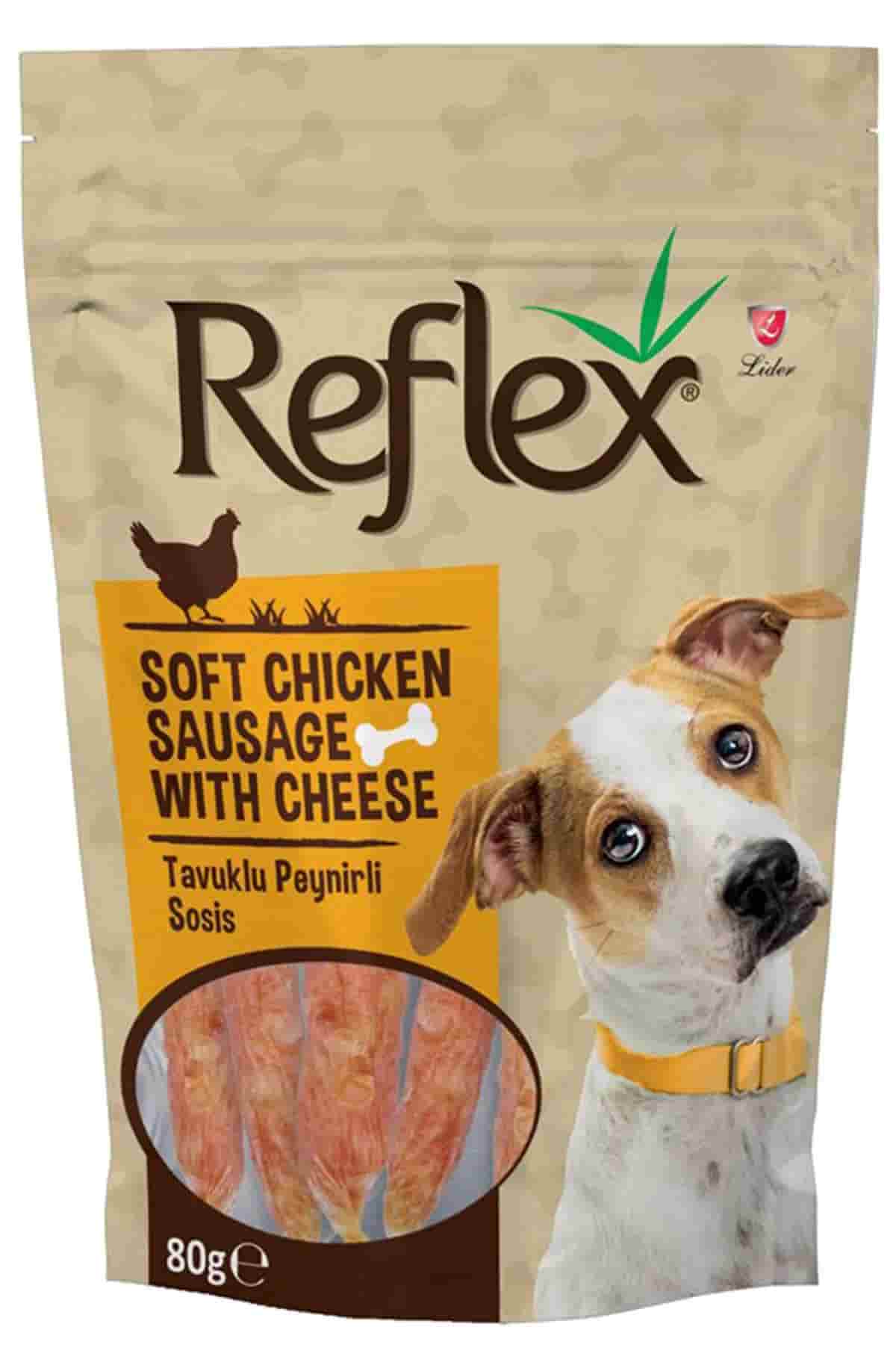 Reflex Peynirli Yumuşak Tavuk Parçacıklı Köpek Ödülü 80 Gr