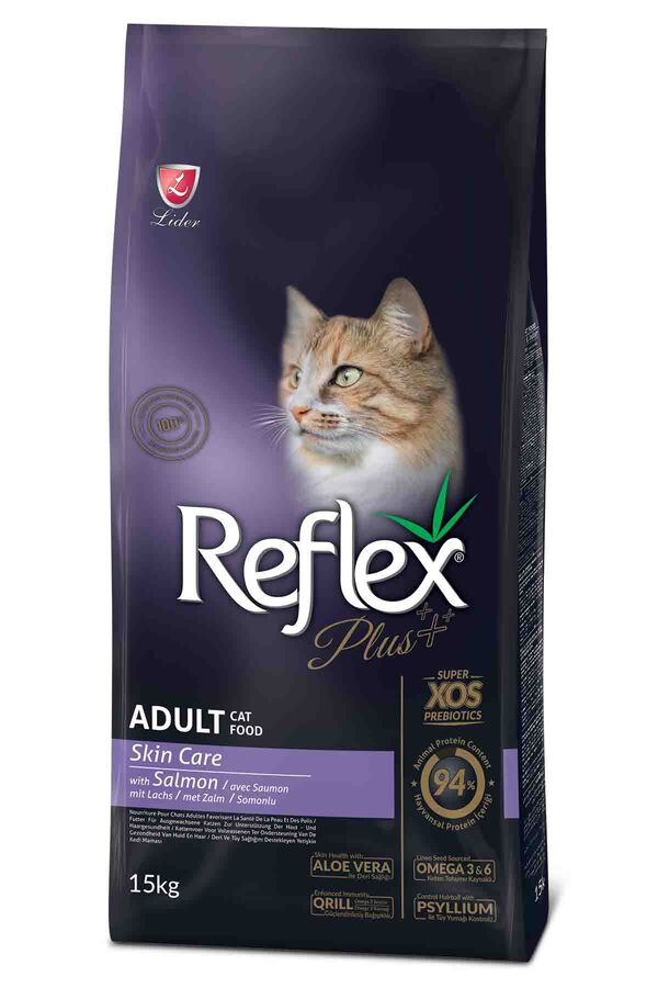 Reflex Plus Skin Care Somonlu Yetişkin Kedi Maması 15kg