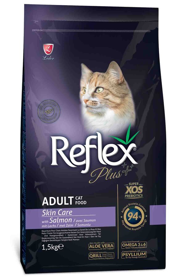 Reflex Plus Skin Care Somonlu Yetişkin Kedi Maması 1,5kg