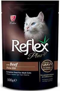 Reflex Plus Biftekli Kedi Konservesi 100gr