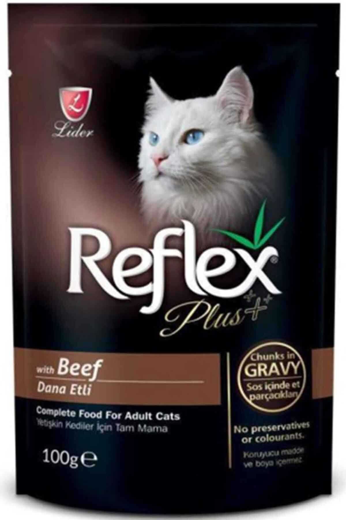 Reflex Plus Biftekli Kedi Konservesi 100gr