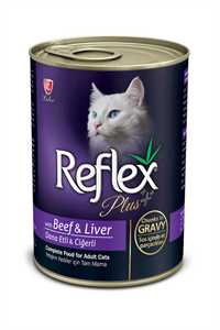Reflex Plus Dana Eti ve Ciğerli Yetişkin Kedi Konservesi 400gr