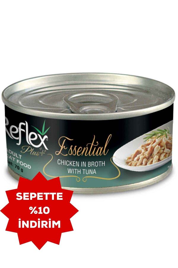 Reflex Plus Tavuk ve Ton Balıklı Konserve 70gr