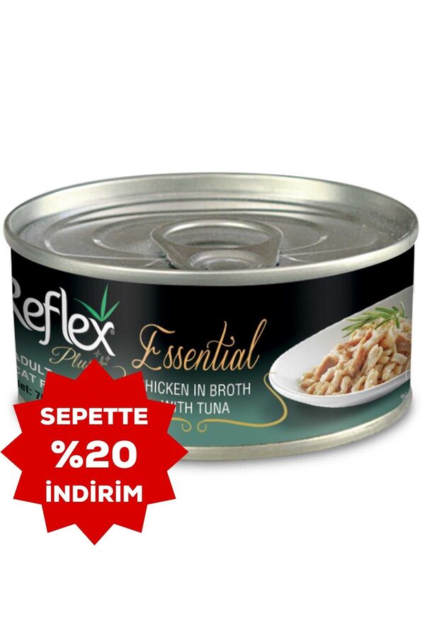Reflex Plus Tavuk ve Ton Balıklı Konserve 70gr