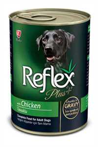 REFLEX - Reflex Plus Gravy Tavuklu Parça Etli Yetişkin Köpek Konservesi 400gr